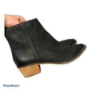 Cole Haan Nike Air Black Ankle Booties Leather
